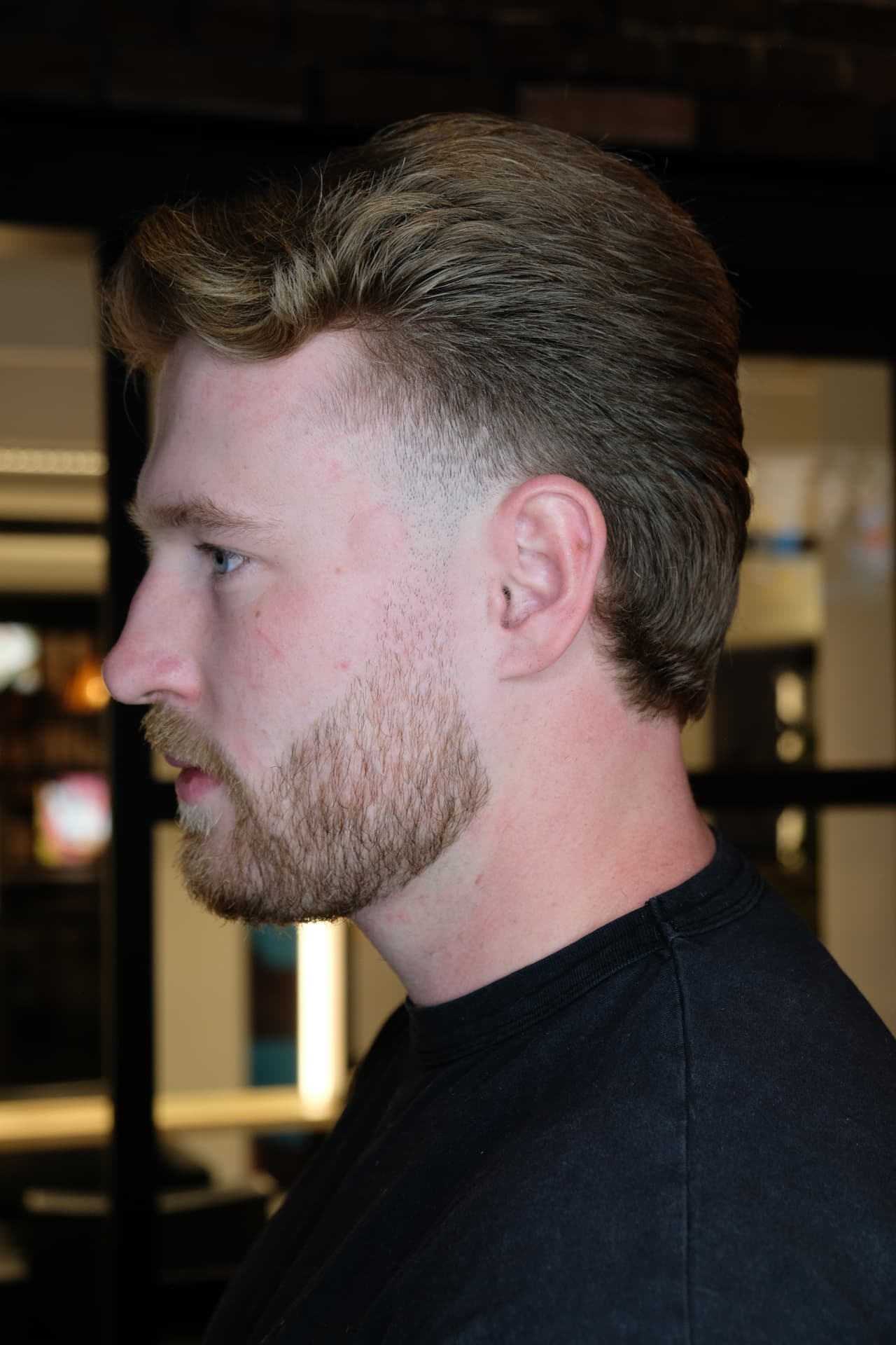 Herenknip met modern mullet