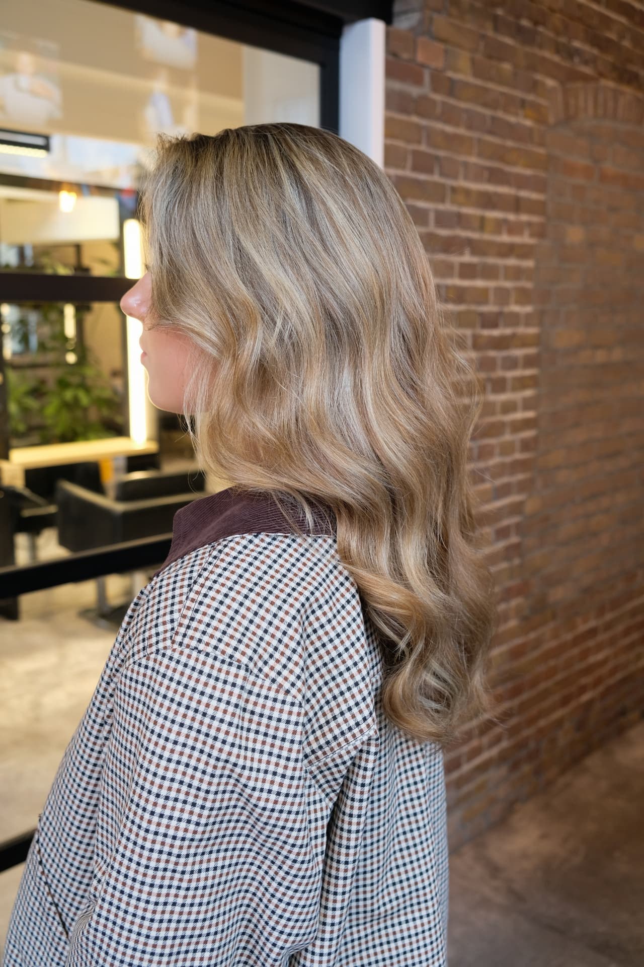 Zachte blonde golven met balayage